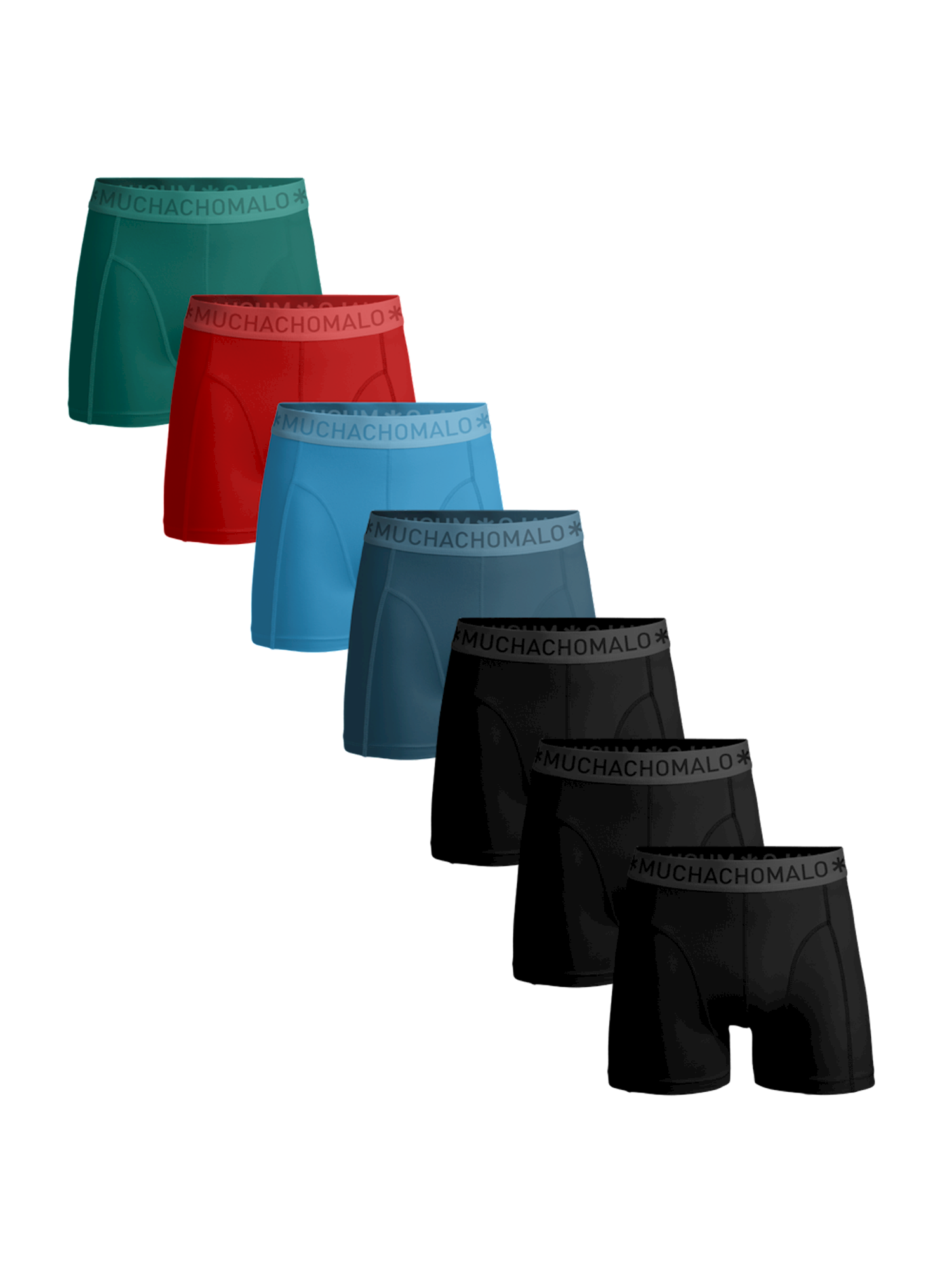 Heren 7 pack Boxershorts Effen Ondergoed Muchachomalo