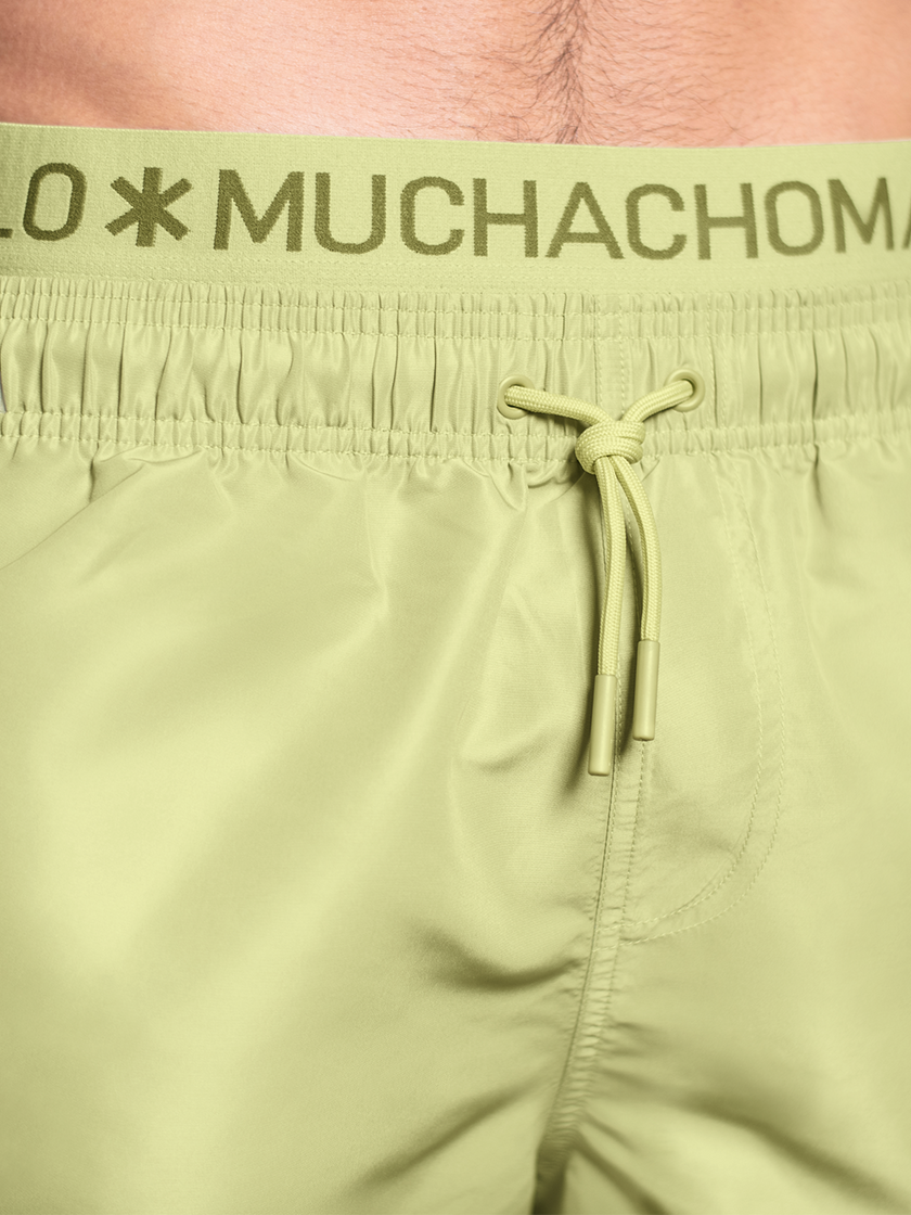 Herren badeshorts Grün + Kostenlose Mikrofaser -Boxer -Shorts