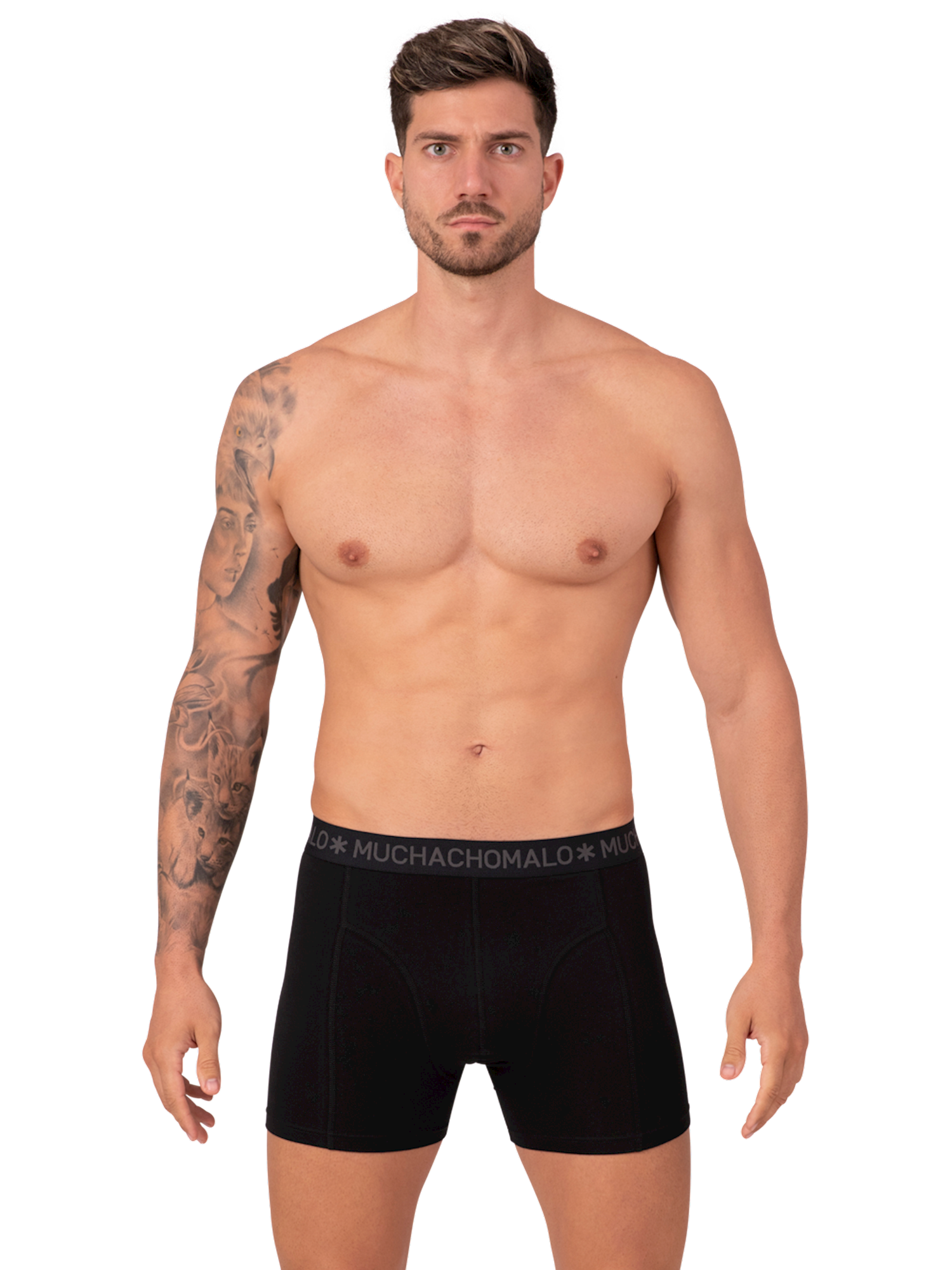 Heren 3-pack Boxershorts Effen | Muchachomalo