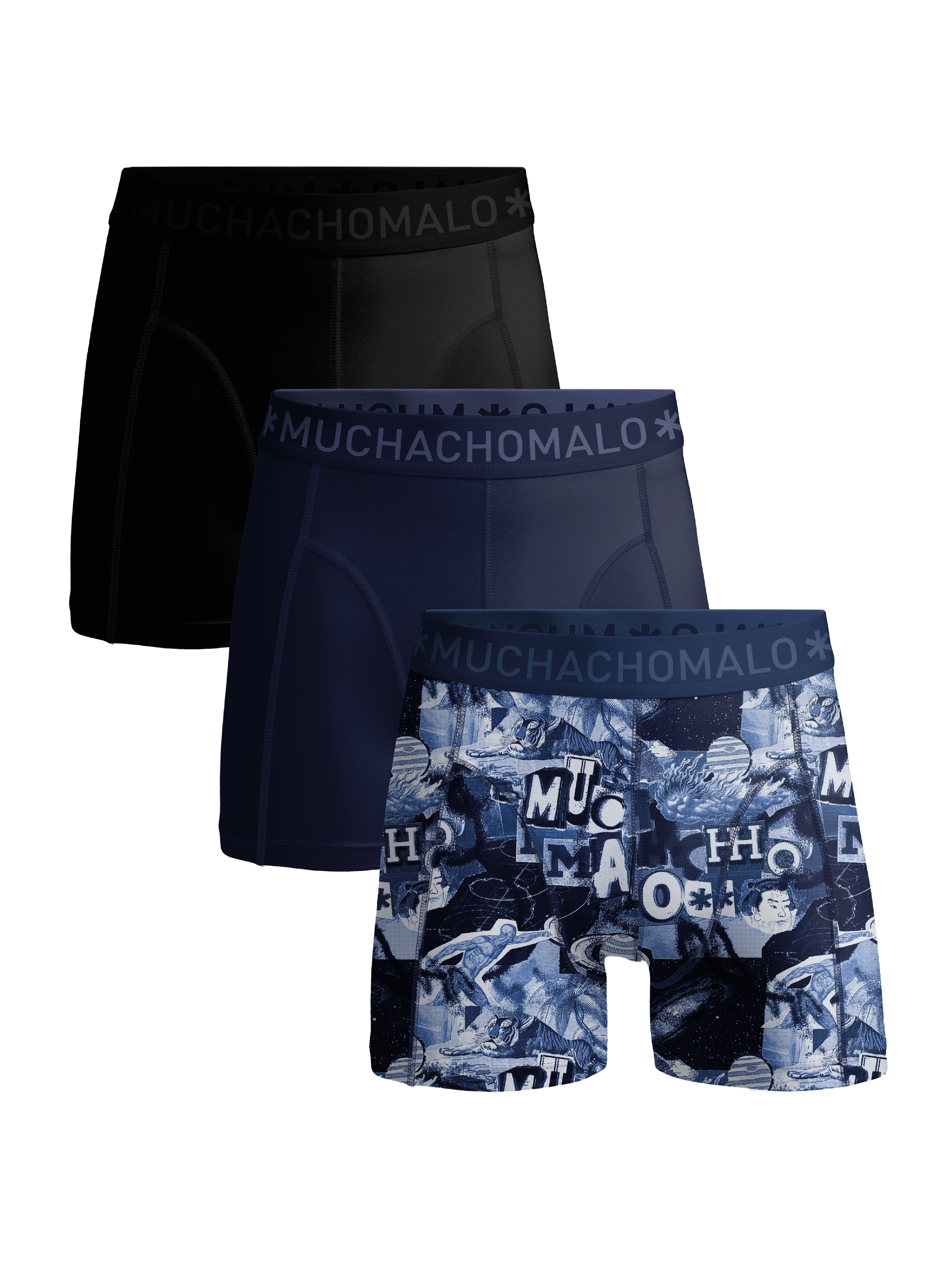 Print/Blue/Black