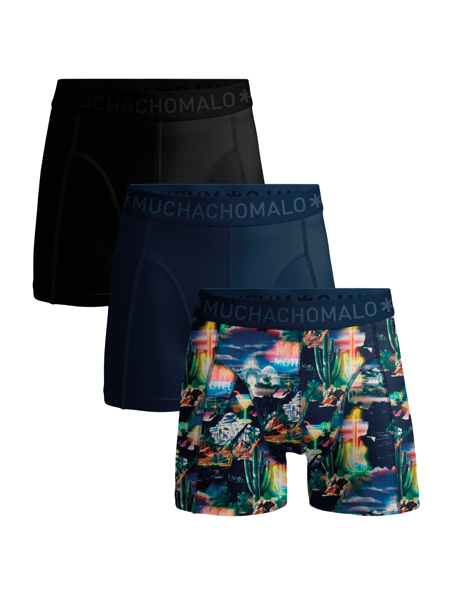 Print/Blue/Black