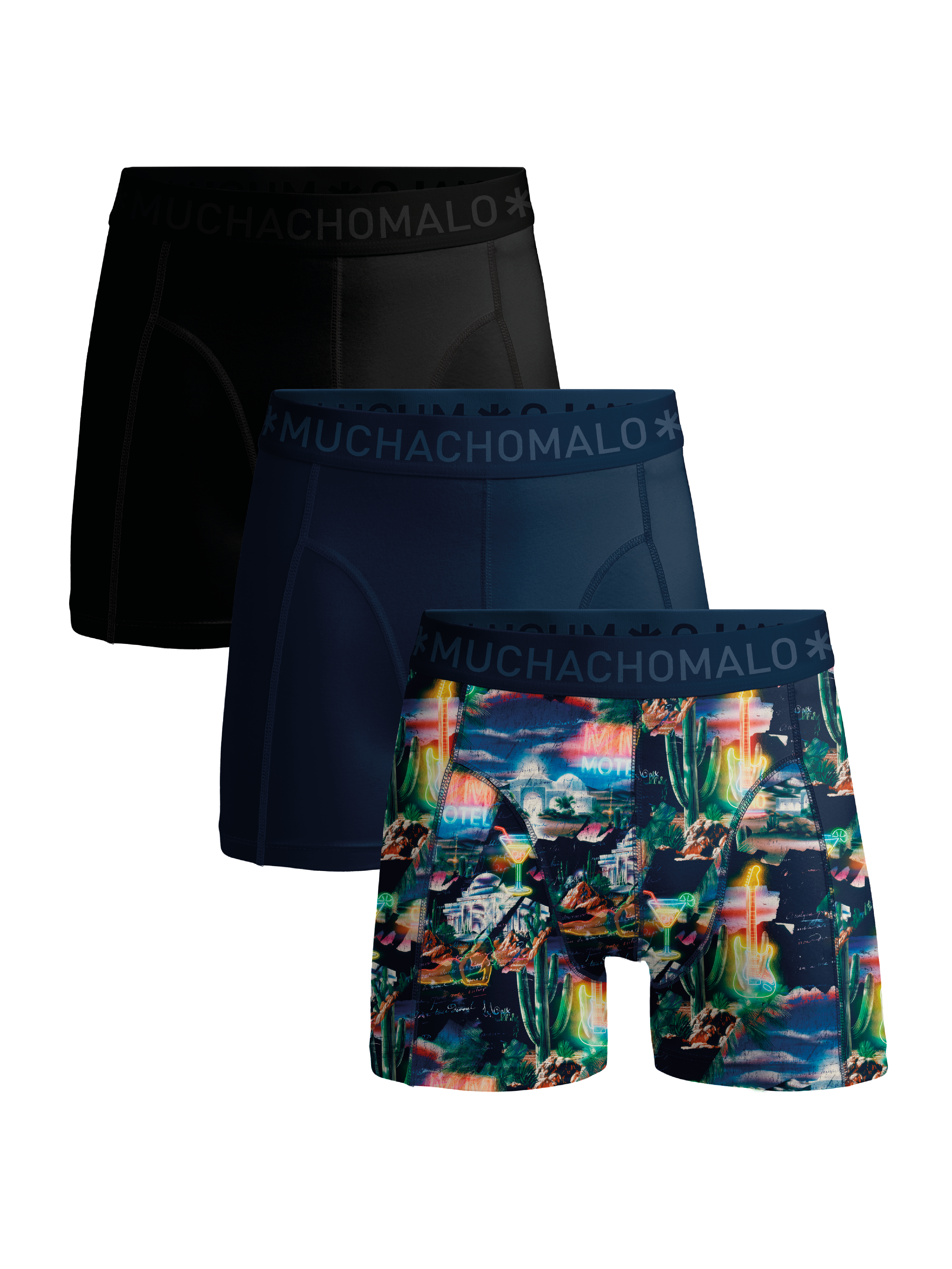 Print/Blue/Black