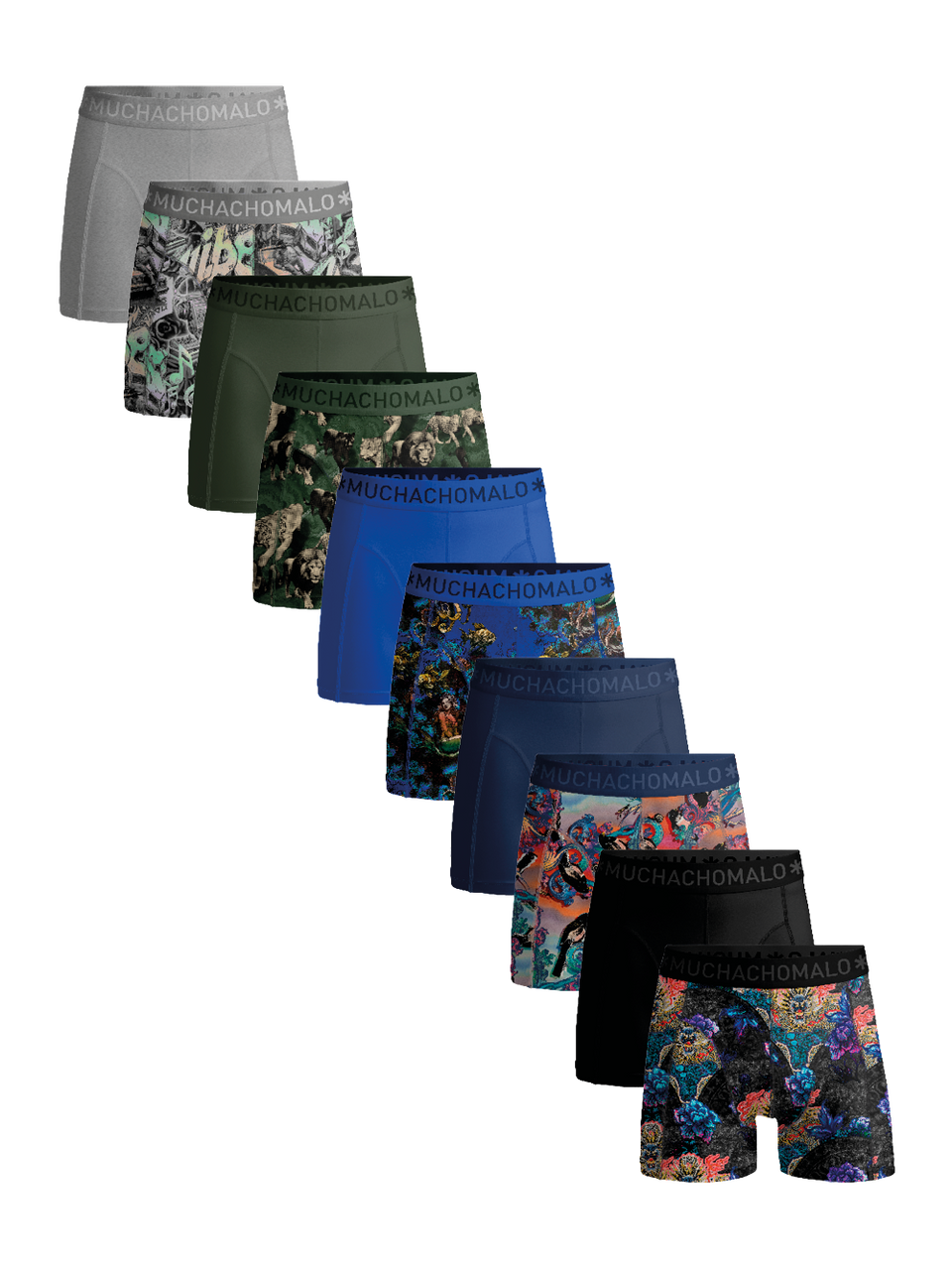 Print/Black/Blue/Green/Grey