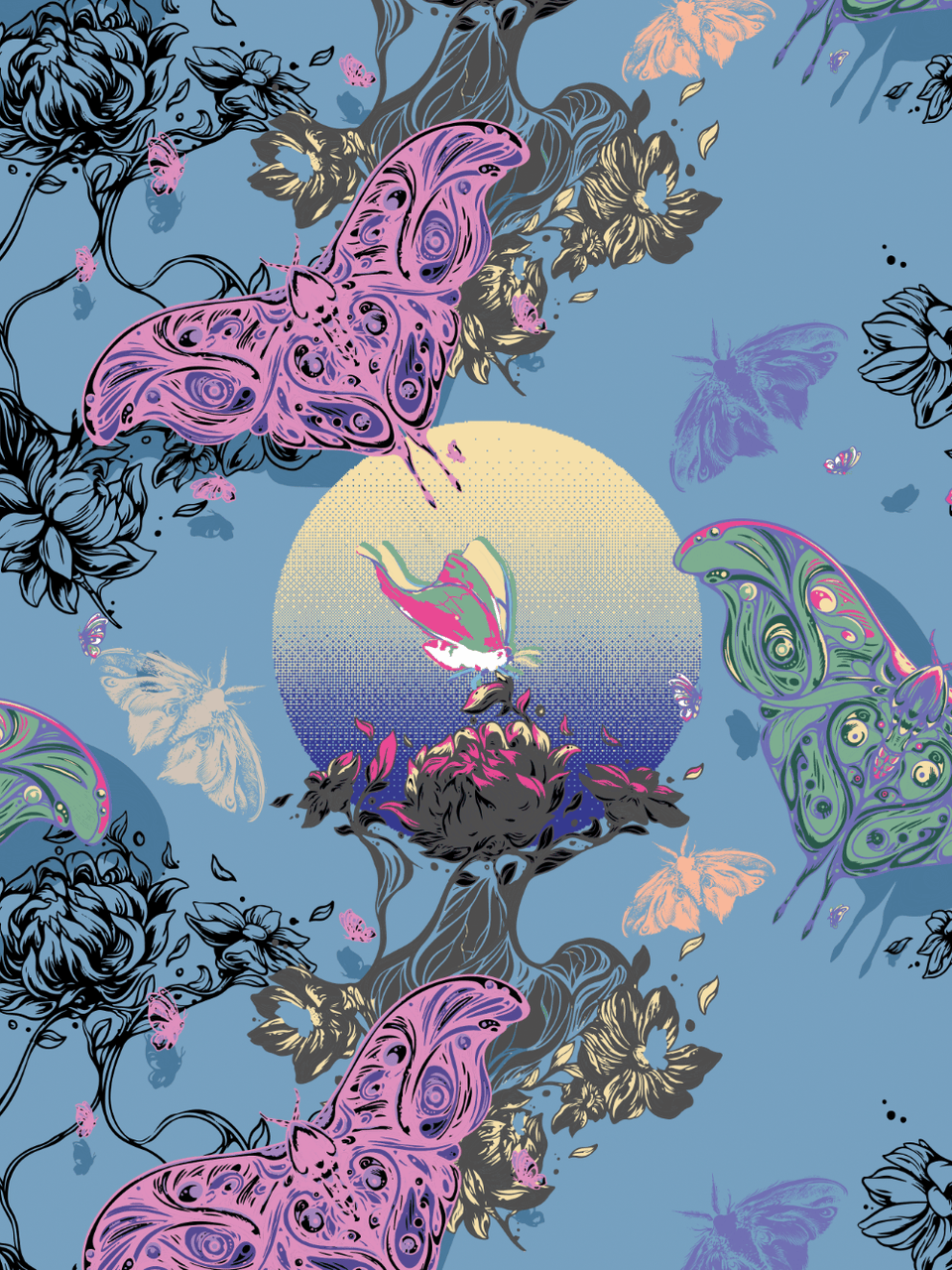 Print/Black/Blue/Green/Red/Blue