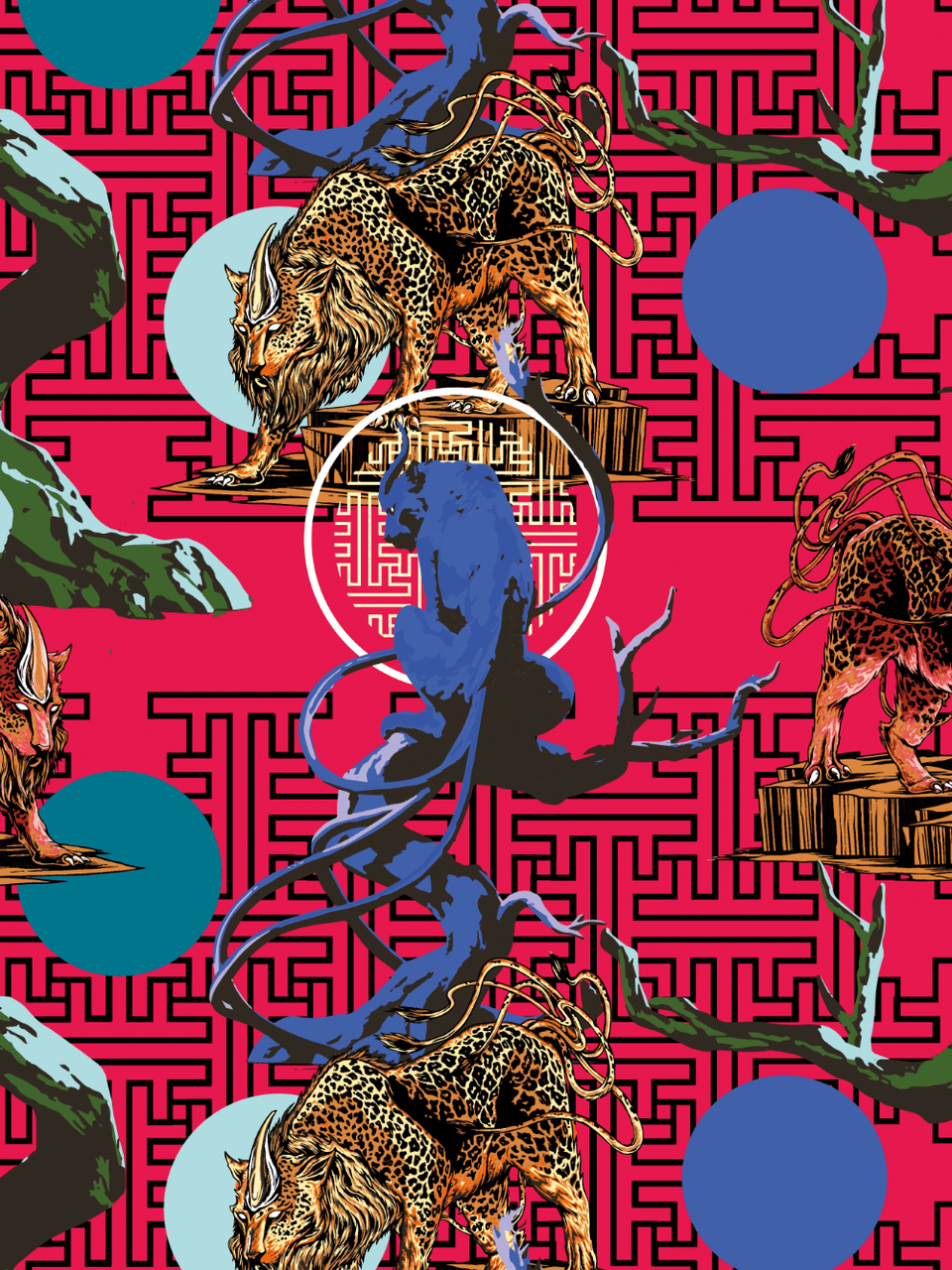 Print/Black/Blue/Green/Red/Blue