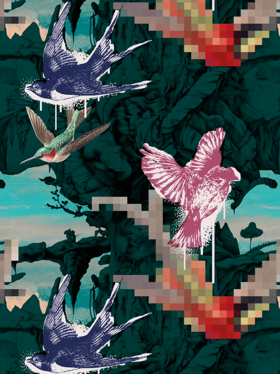 Print/Black/Blue/Green/Red/Blue