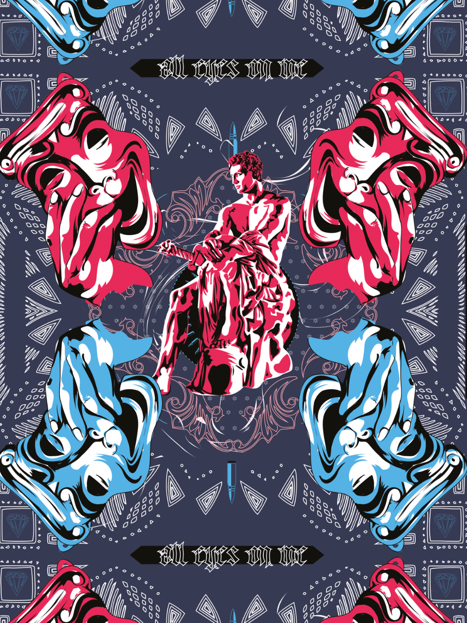 Print/Black/Blue/Green/Red/Blue