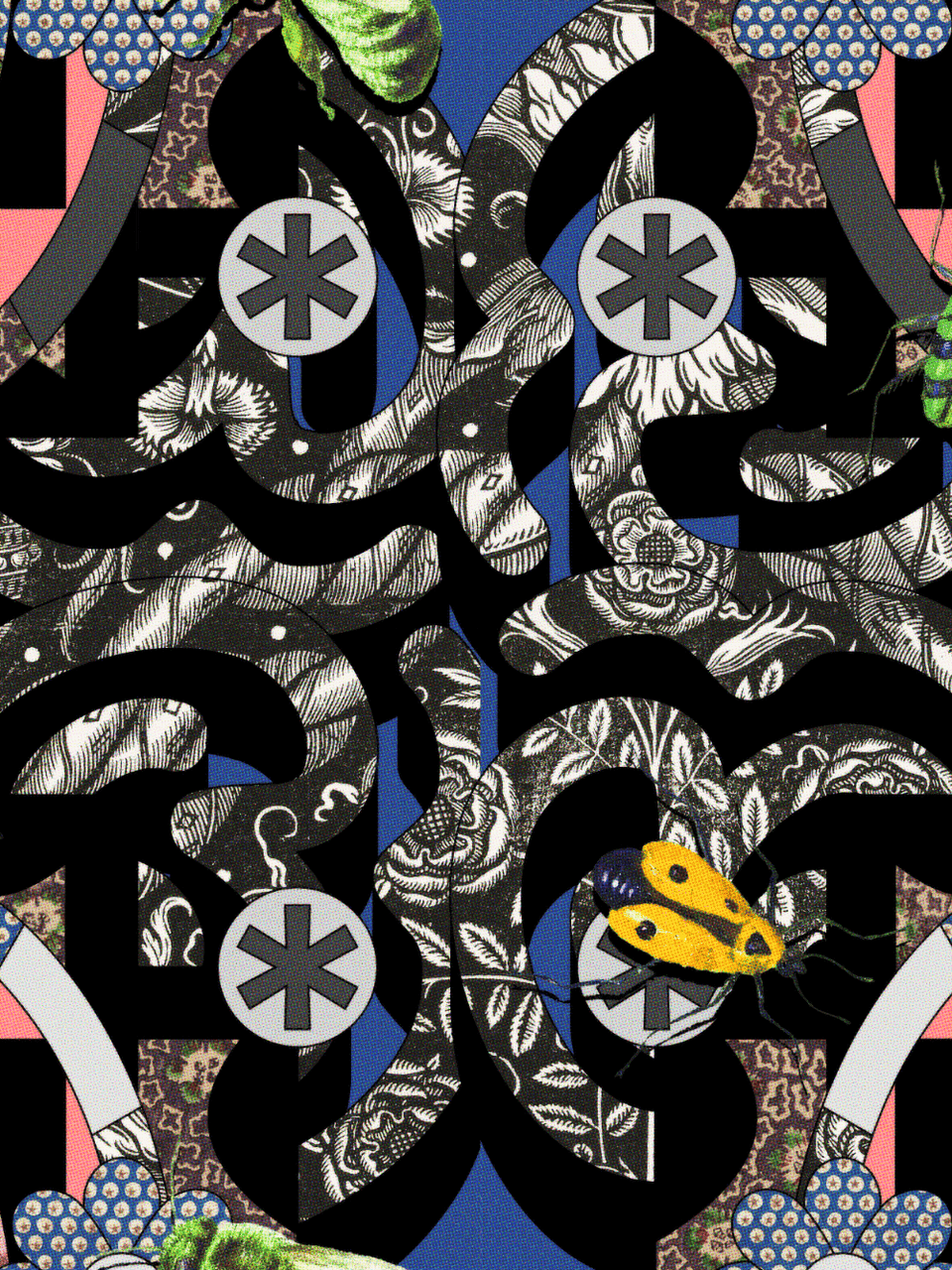 Print/Black/Blue/Purple