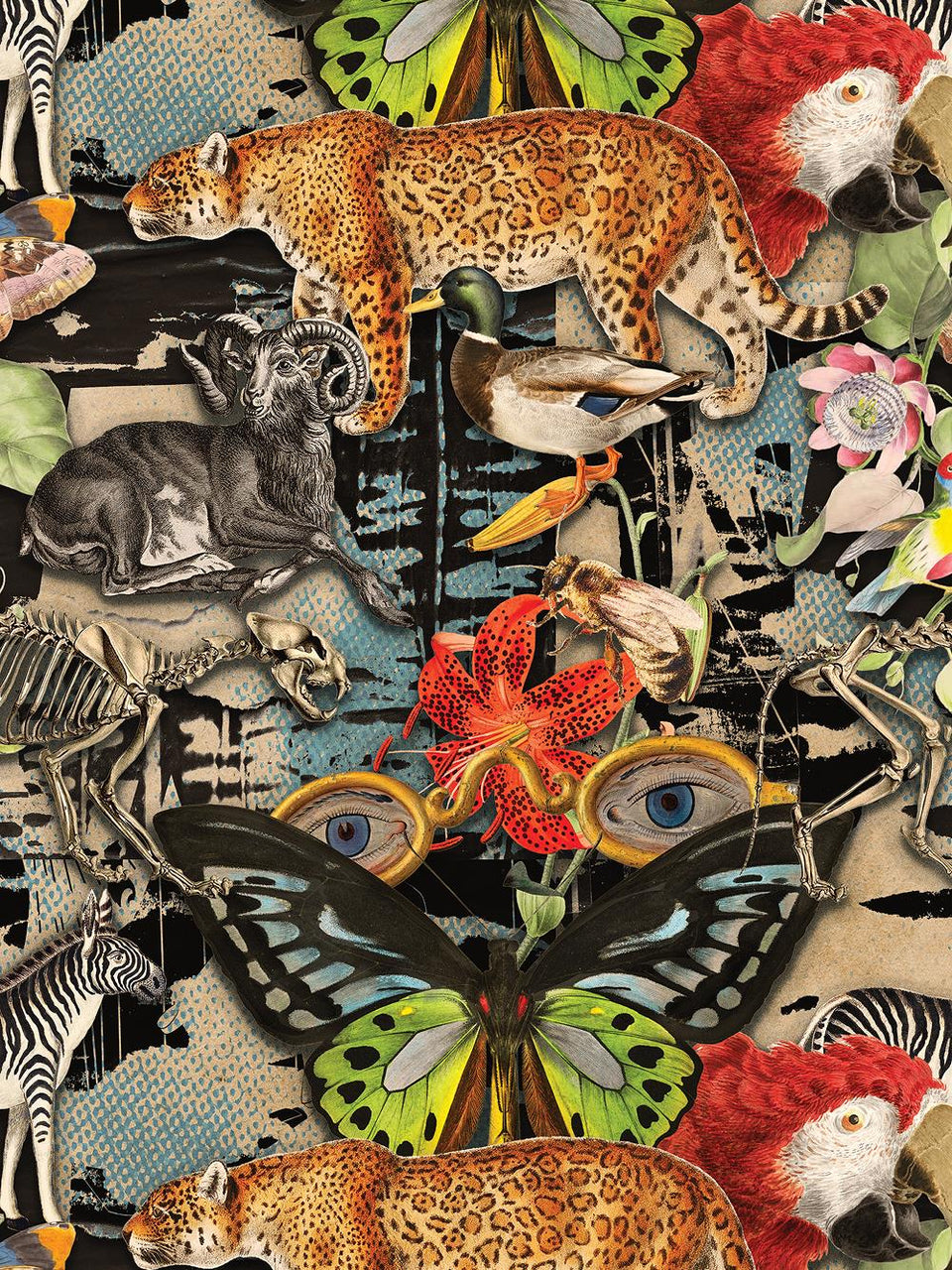 Print/Black/Blue/Green/Beige