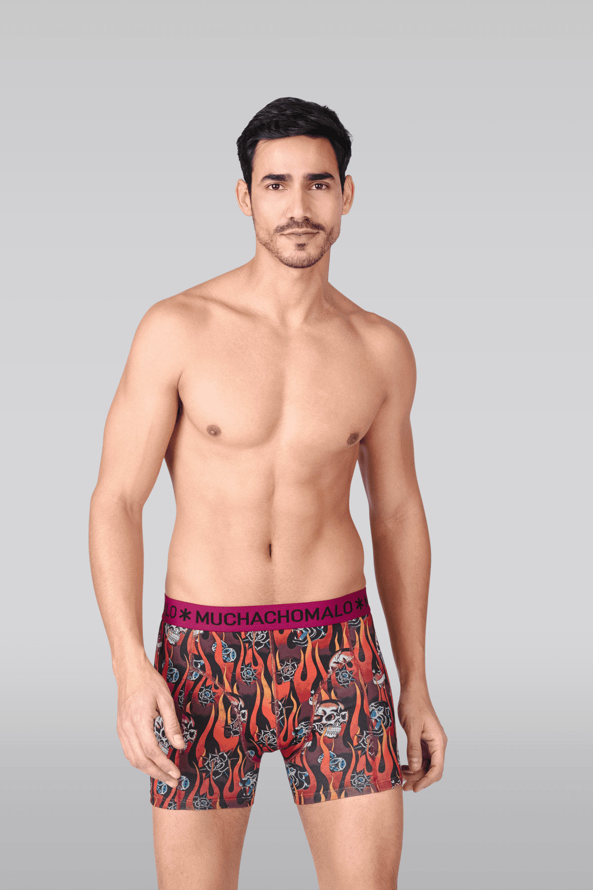 Muchchomalo microfiber boxershorts (2-pack), heren boxers normale lengte, blauw Muchchomalo microfiber boxershorts (2-pack), heren boxers normale lengte, blauw