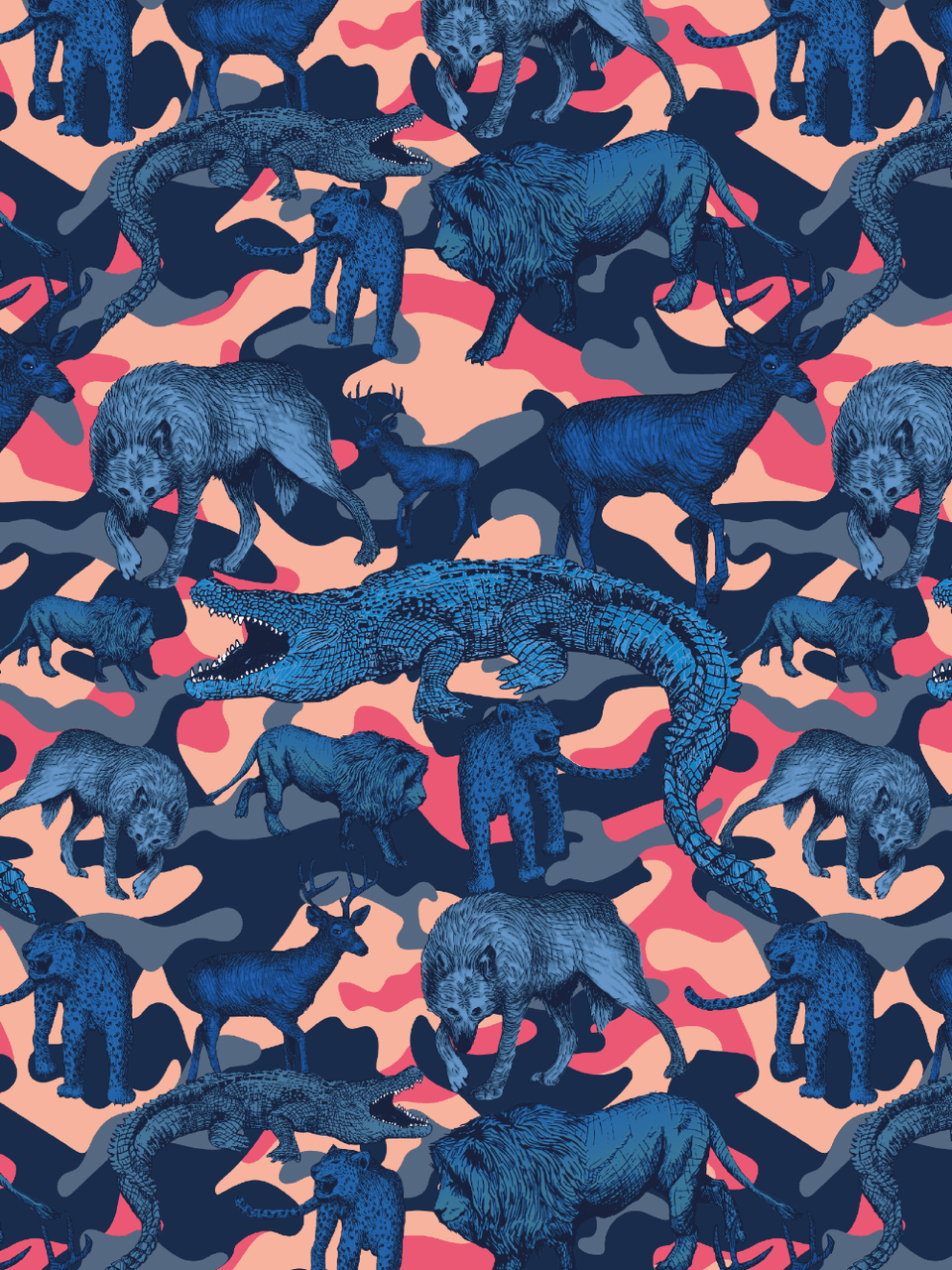 Print/Blue/Purple/Orange/Yellow