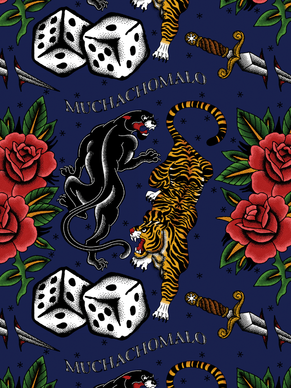 Print/Blue/Purple/Orange/Yellow