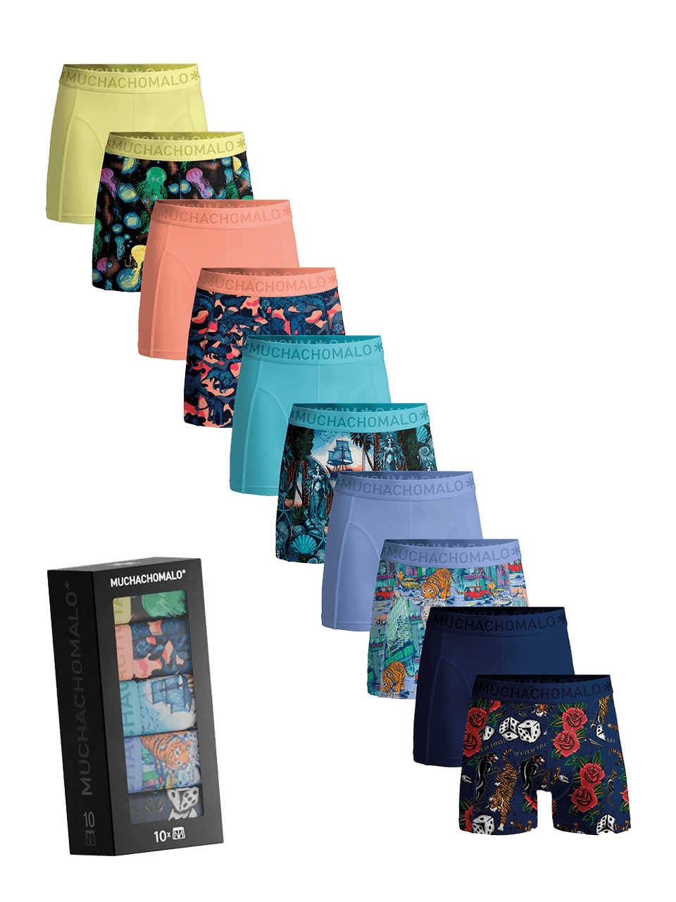 Print/Blue/Purple/Orange/Yellow