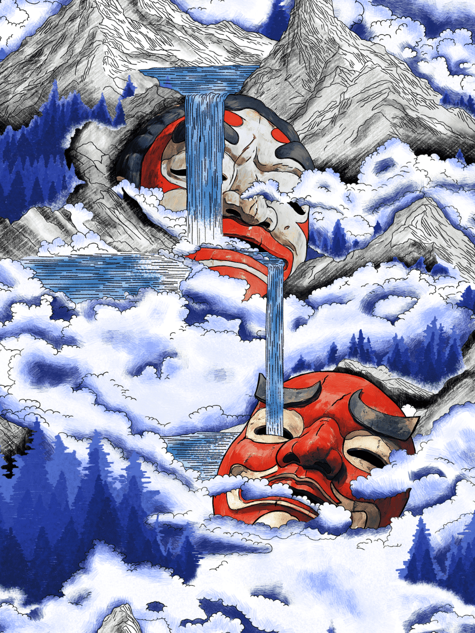 Print/Black/Green/Blue/Grey/Orange