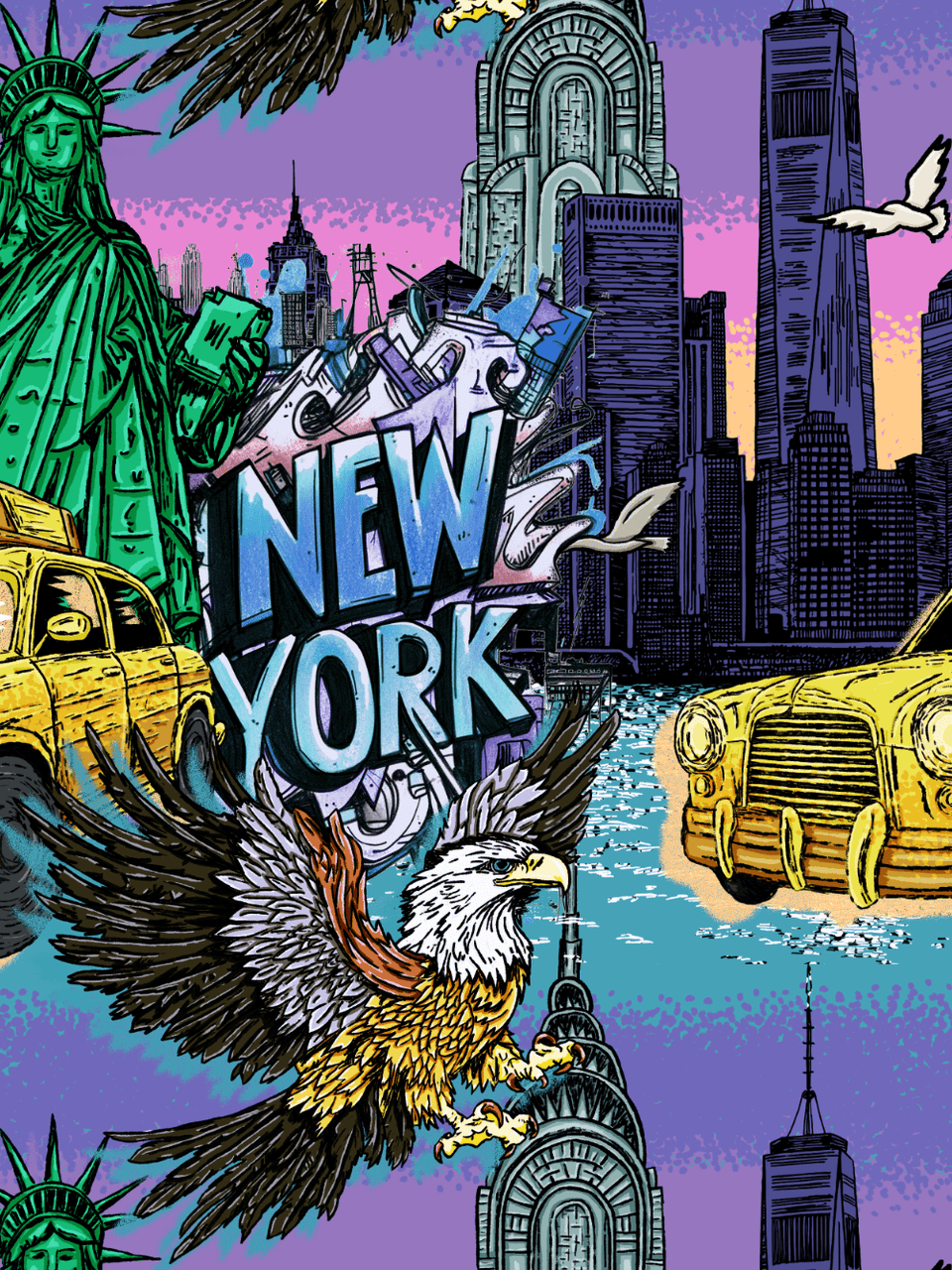 Print/Black/Green/Blue/Grey/Orange