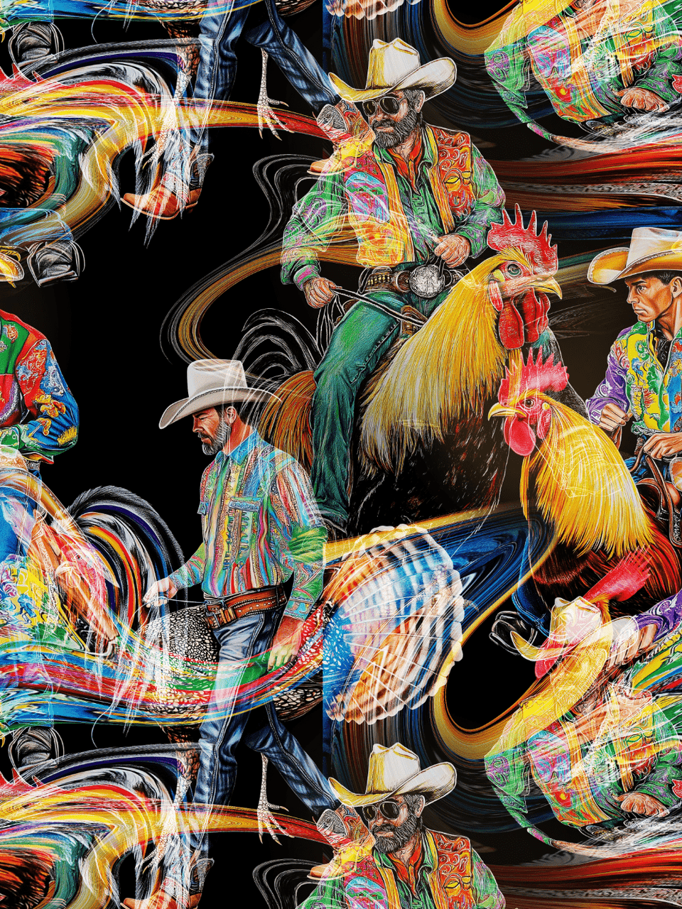 Print/Black/Green/Blue/Grey/Orange