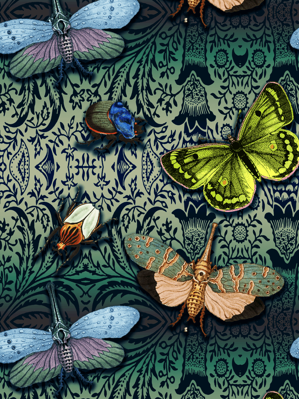 Print/Black/Green/Blue/Grey/Orange