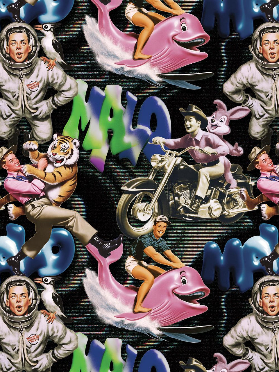 Print/Black/Blue/Green/Purple/Red