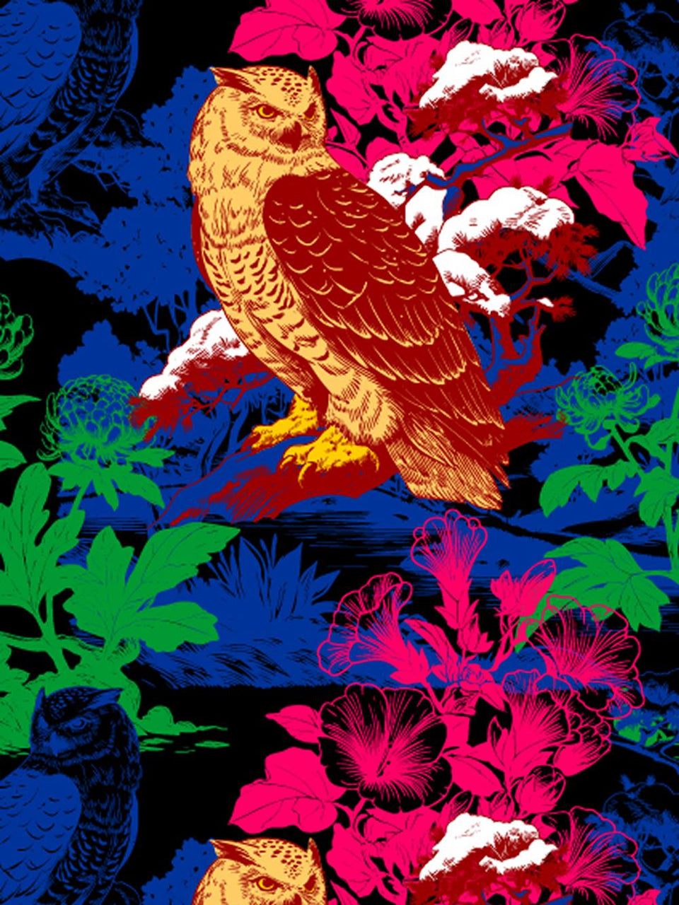 Print/Black/Blue/Green/Purple/Red