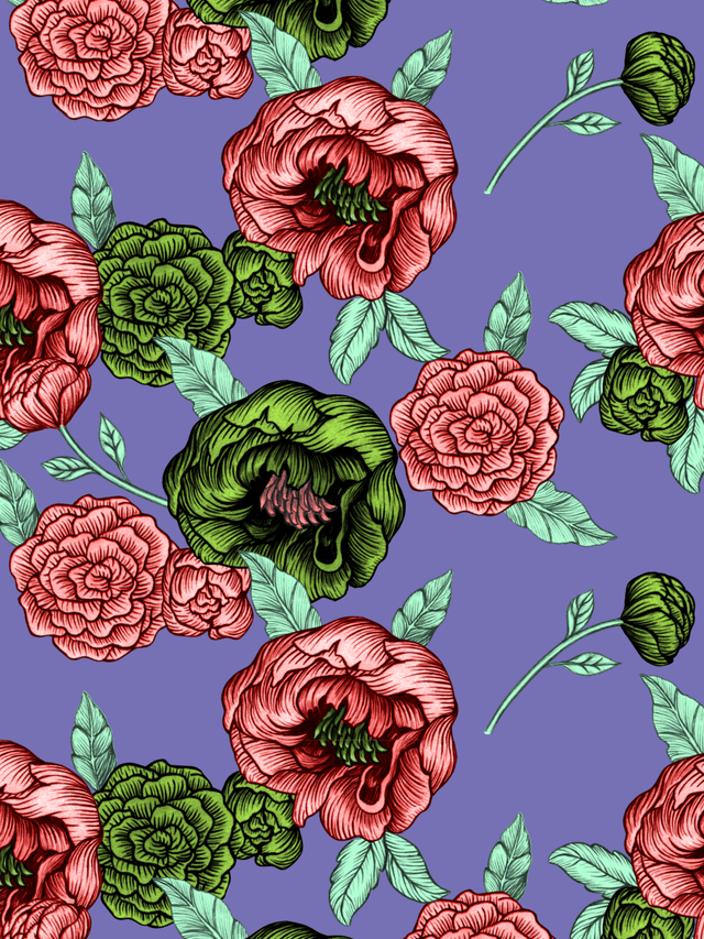 Print/Pink/Green/Purple