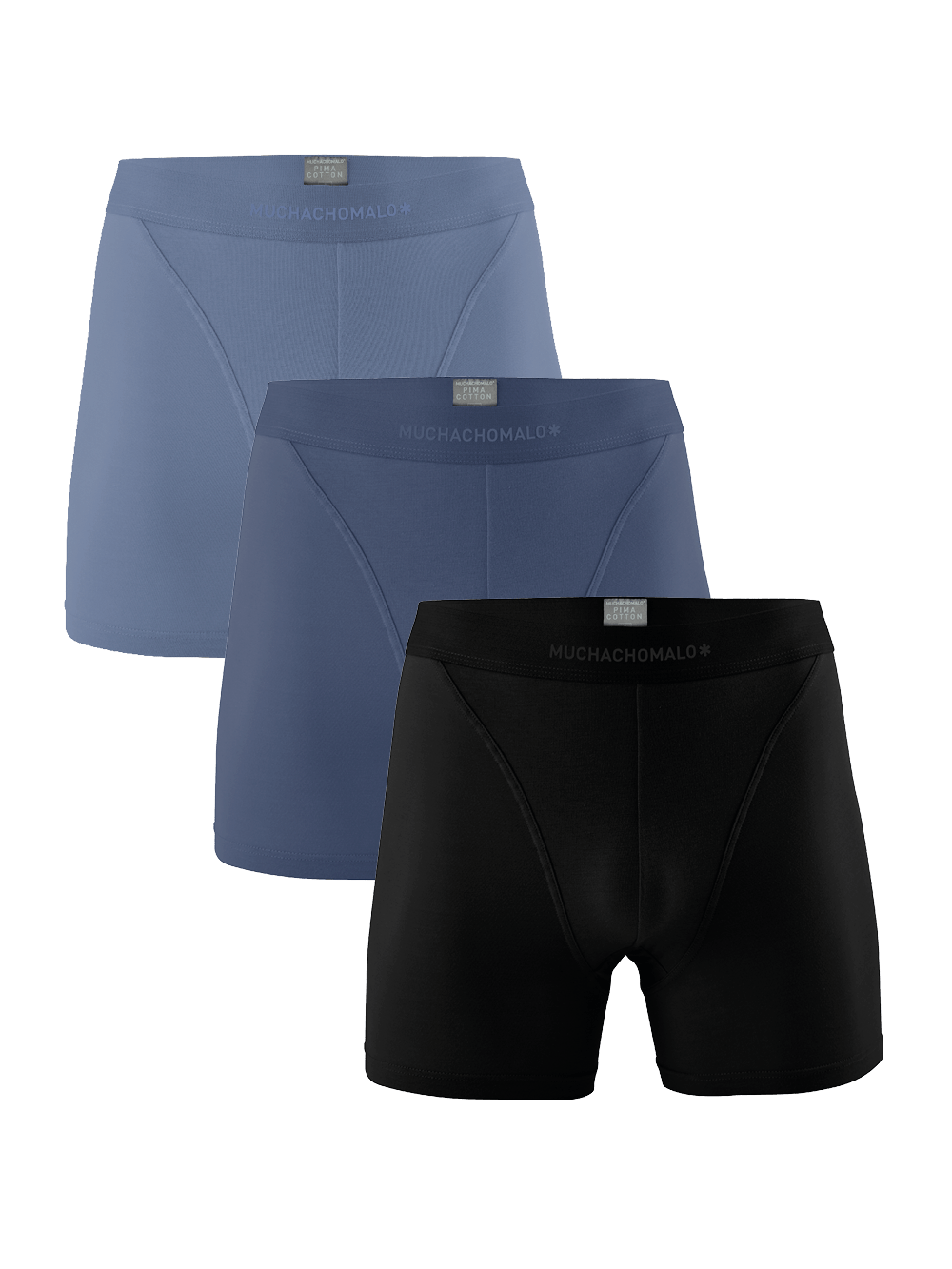 Muchachomalo Men 3-Pack Boxer shorts Pima Cotton