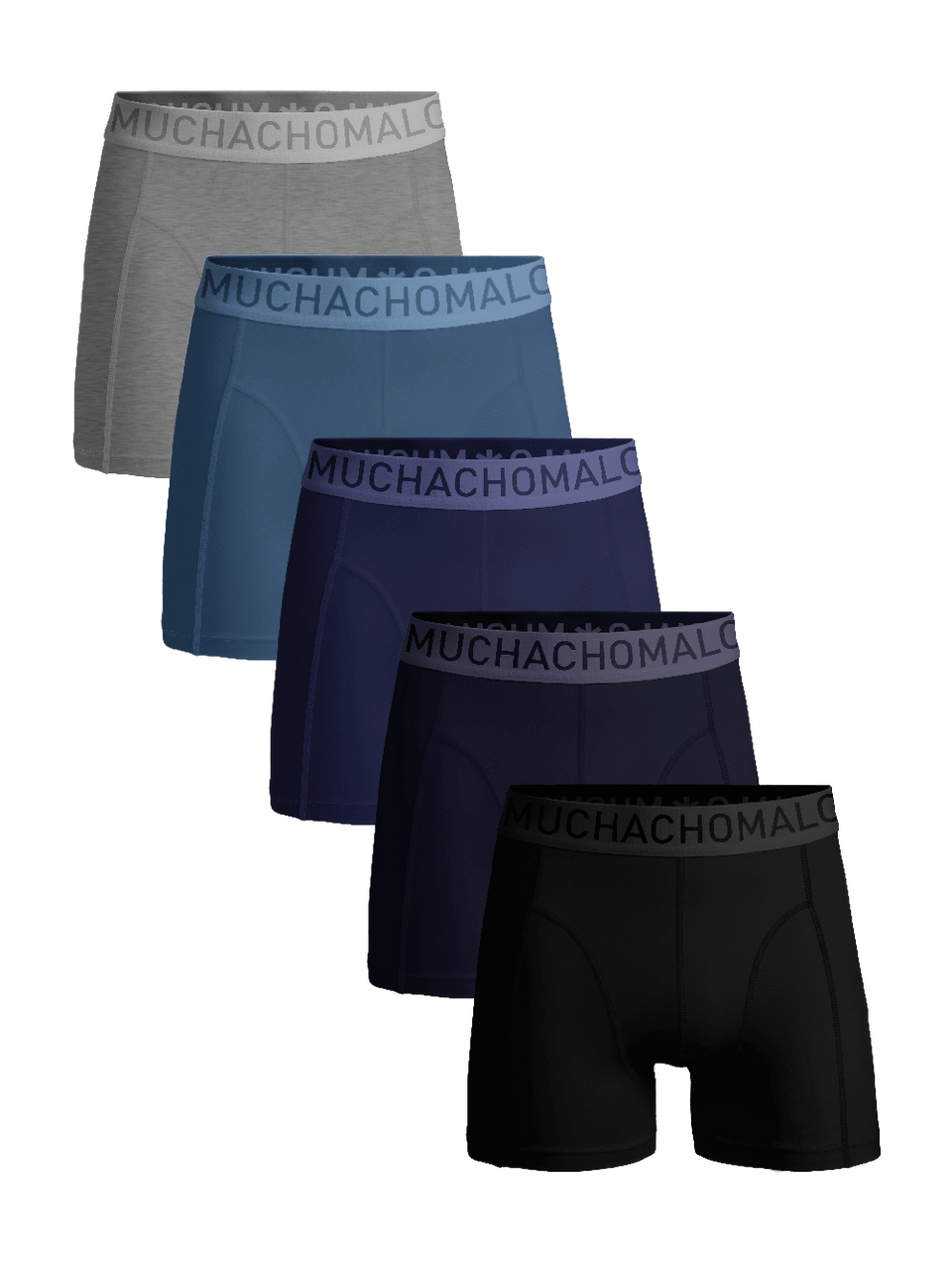Heren 5-pack Boxershorts Hello Moonlight - LCSOLID1010-171 - Muchachomalo