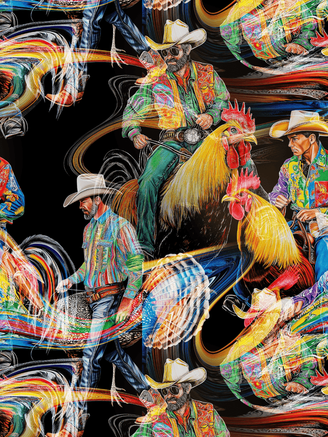 Print/Black/Purple/Blue/Pink