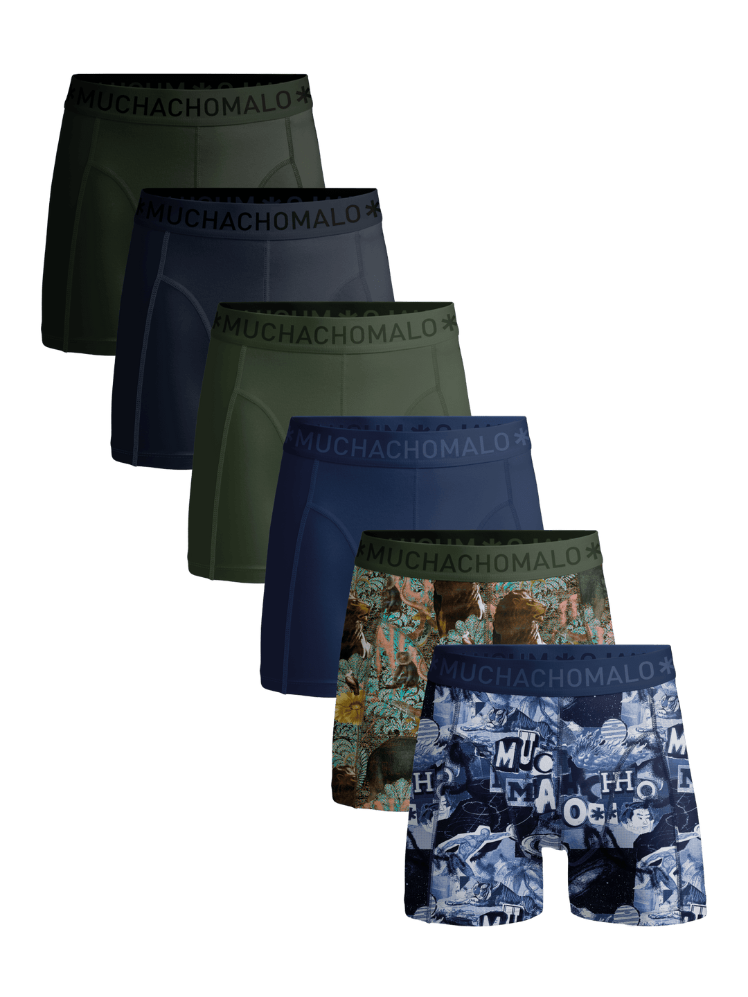 Print/Blue/Green/Black