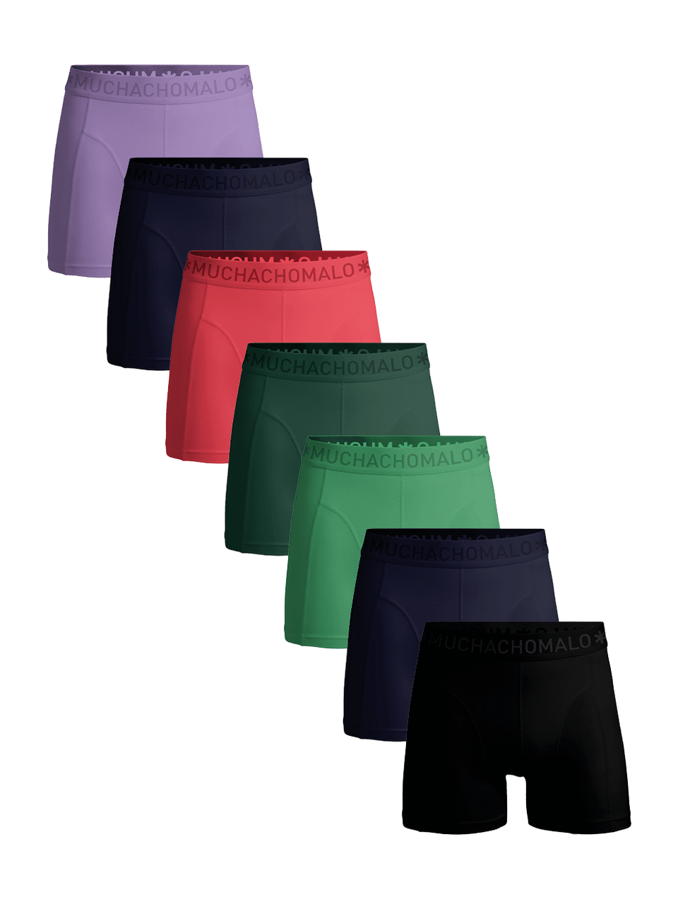 Black/Blue/Green/Pink/Black/Purple