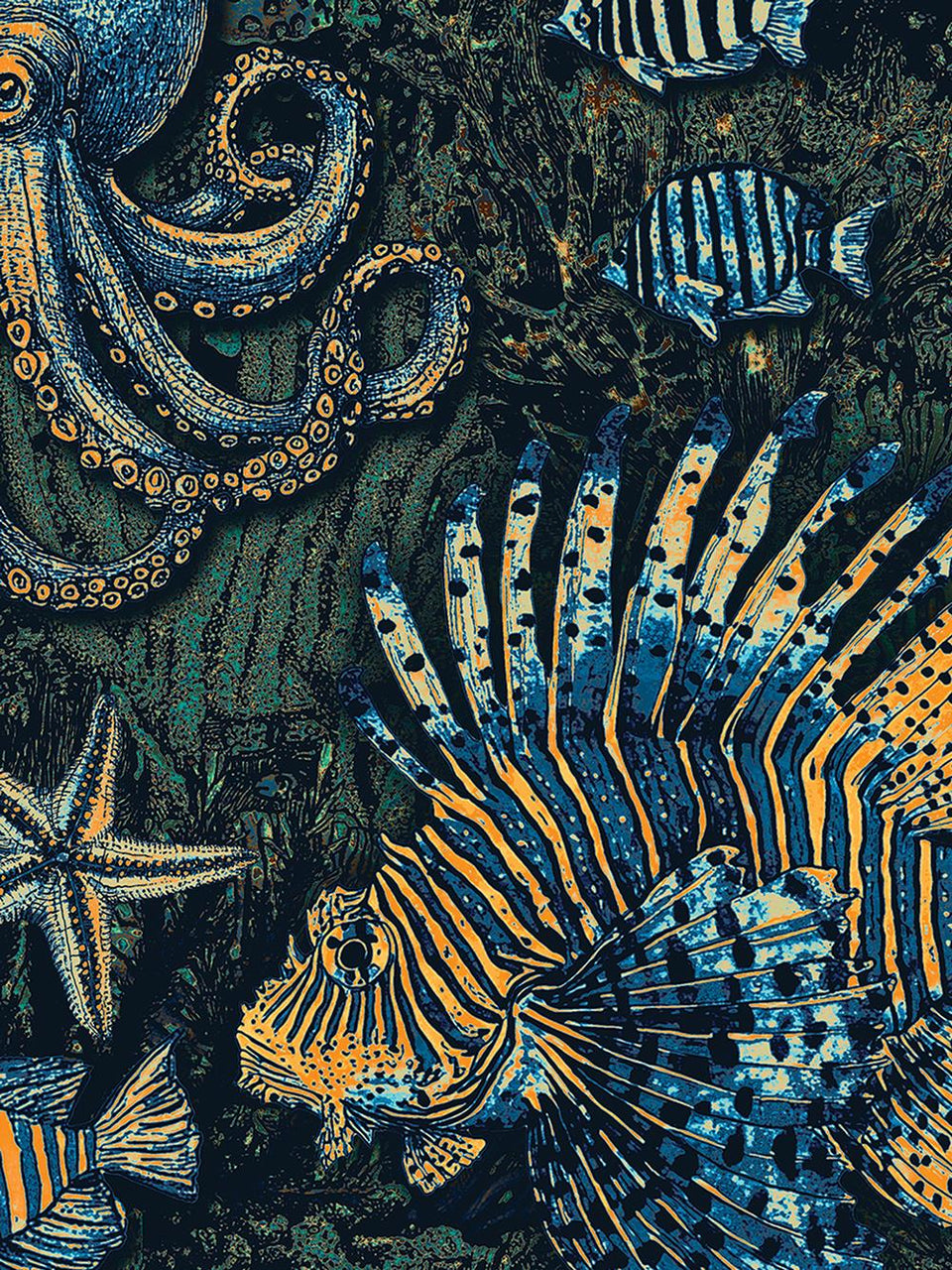 Print/Green/Black/Blue