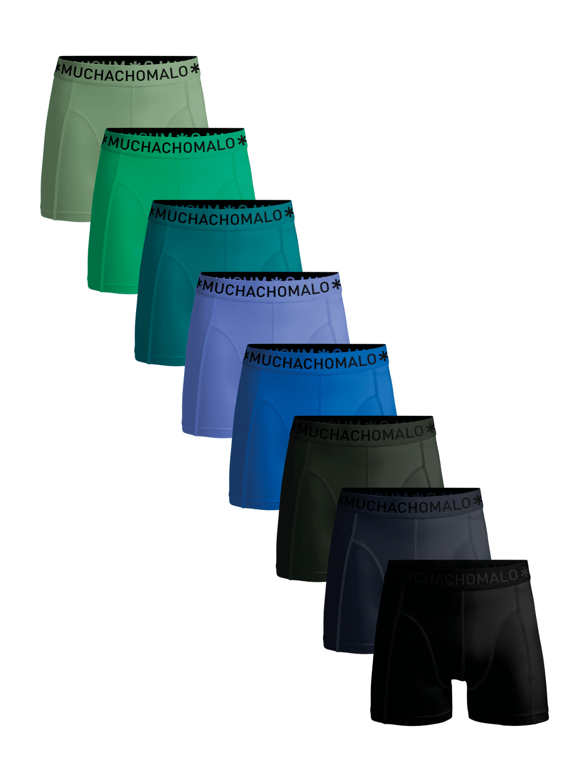 Black/Blue/Purple/Green