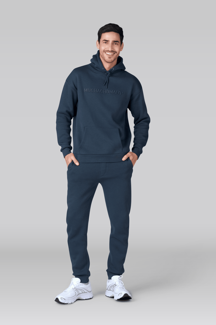 Men Hoodie Blue