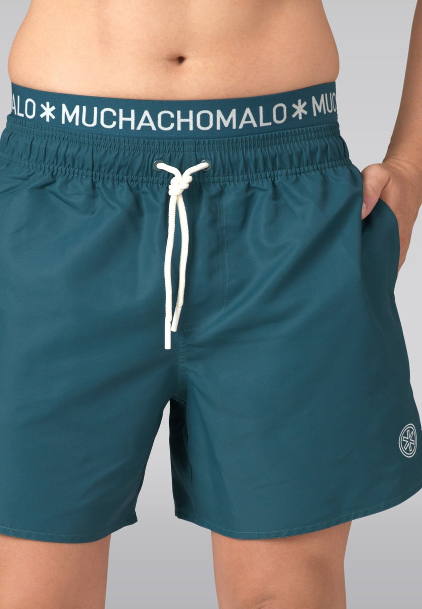 Herren badeshorts dunkelgrün