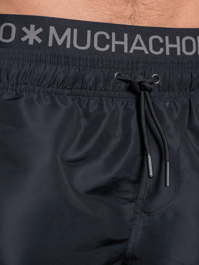 Heren Zwembroek Zwart + Gratis Microfiber boxershort